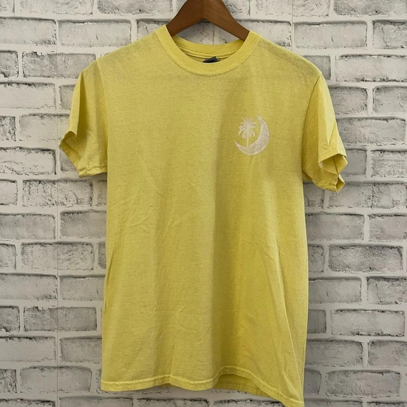 Women’s Palmetto Moon yellow short sleeve t-shirt Small - Picture 2 of 5